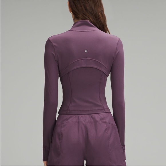 Lululemon Define Cropped Jacket Nulu Size 12 Grape Thistle Purple LW3HB5S GPTH - Picture 2 of 11